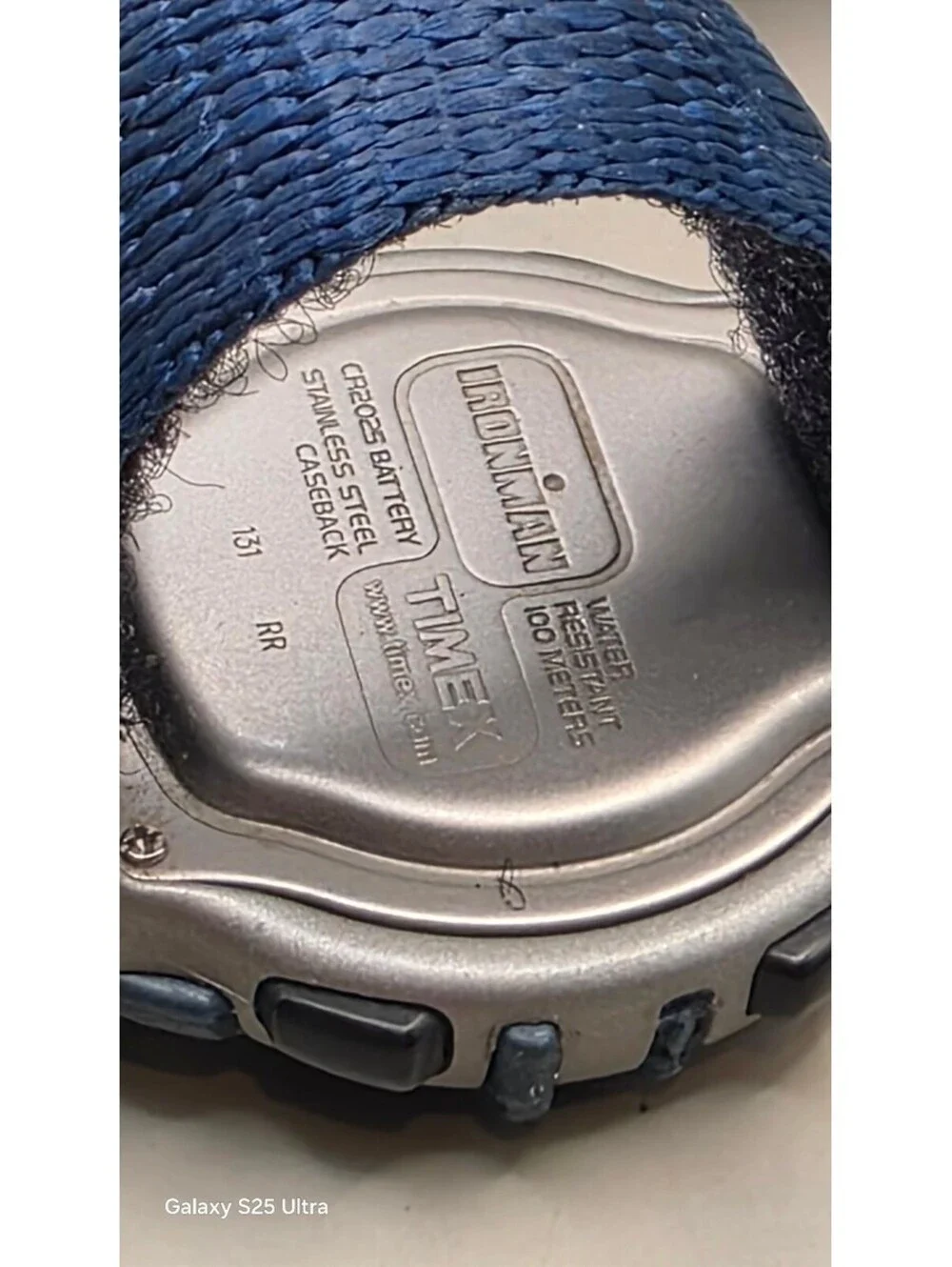 Timex Ironman Digital Sports Watch with Blue Nylon Strap